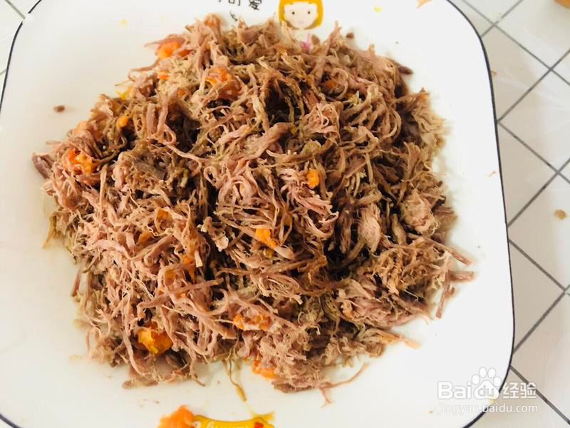 虾皮海苔牛肉松的做法