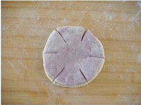 紫薯花朵枣泥包