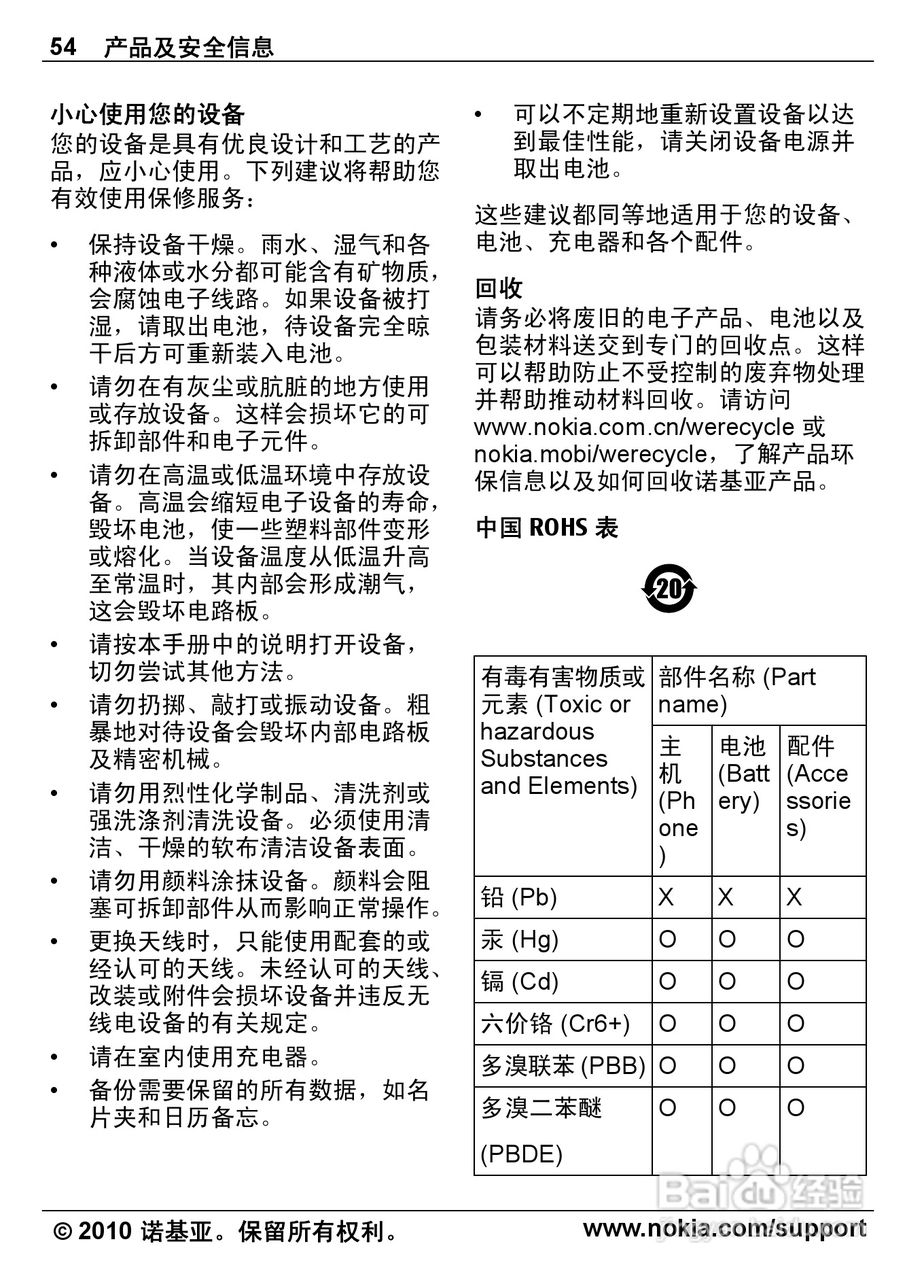 诺基亚6700s手机使用说明书:[6]