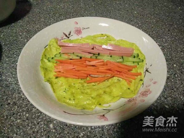 青汁蛋卷的做法