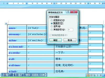 Word表格的空白单元格批量写入字符