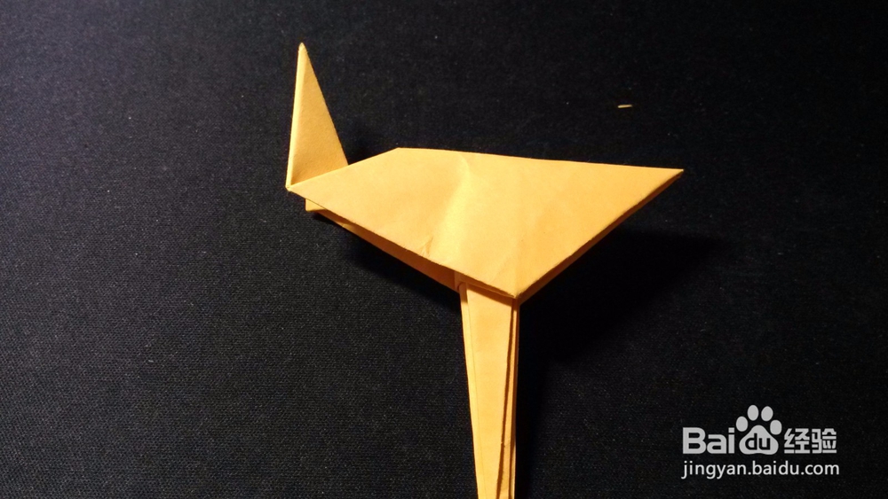 如何用纸折叠驼鸟