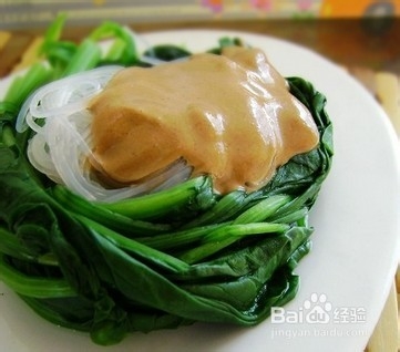 麻酱粉丝菠菜的做法