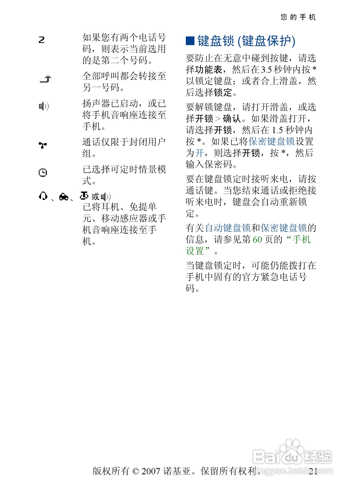诺基亚6288手机使用说明书:[3]