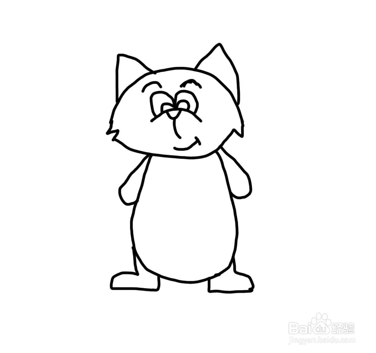 儿童简笔画入门怎么快速学绘画动物浣熊