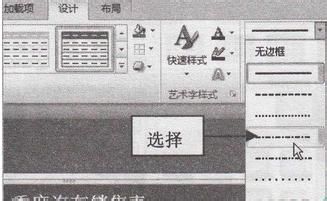 如何设置表格宽度和线型