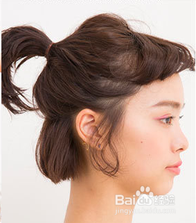 蓬松的团子头