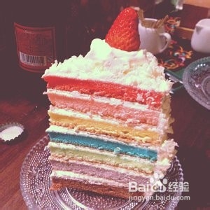 怎么做漂亮可口的彩虹蛋糕