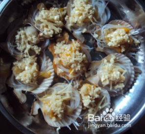 如何做蒜蓉粉丝蒸扇贝