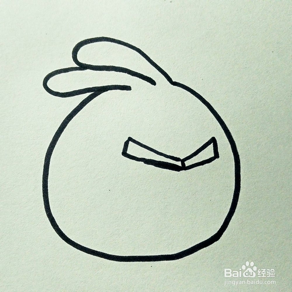 儿童简笔画：愤怒的小鸟