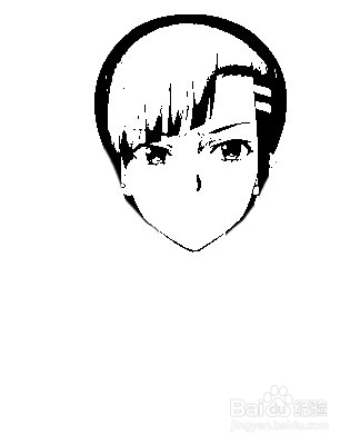 简笔画动漫人物上原隼的画法