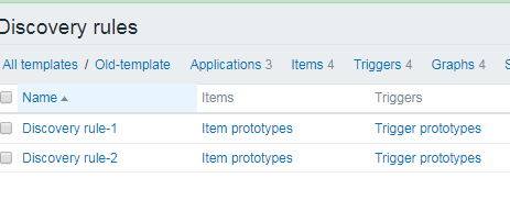 如何在zabbix的模板中删除发现规则？