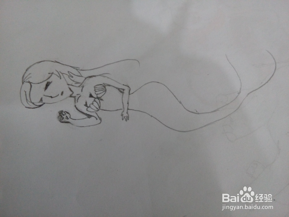 怎样简笔画美人鱼