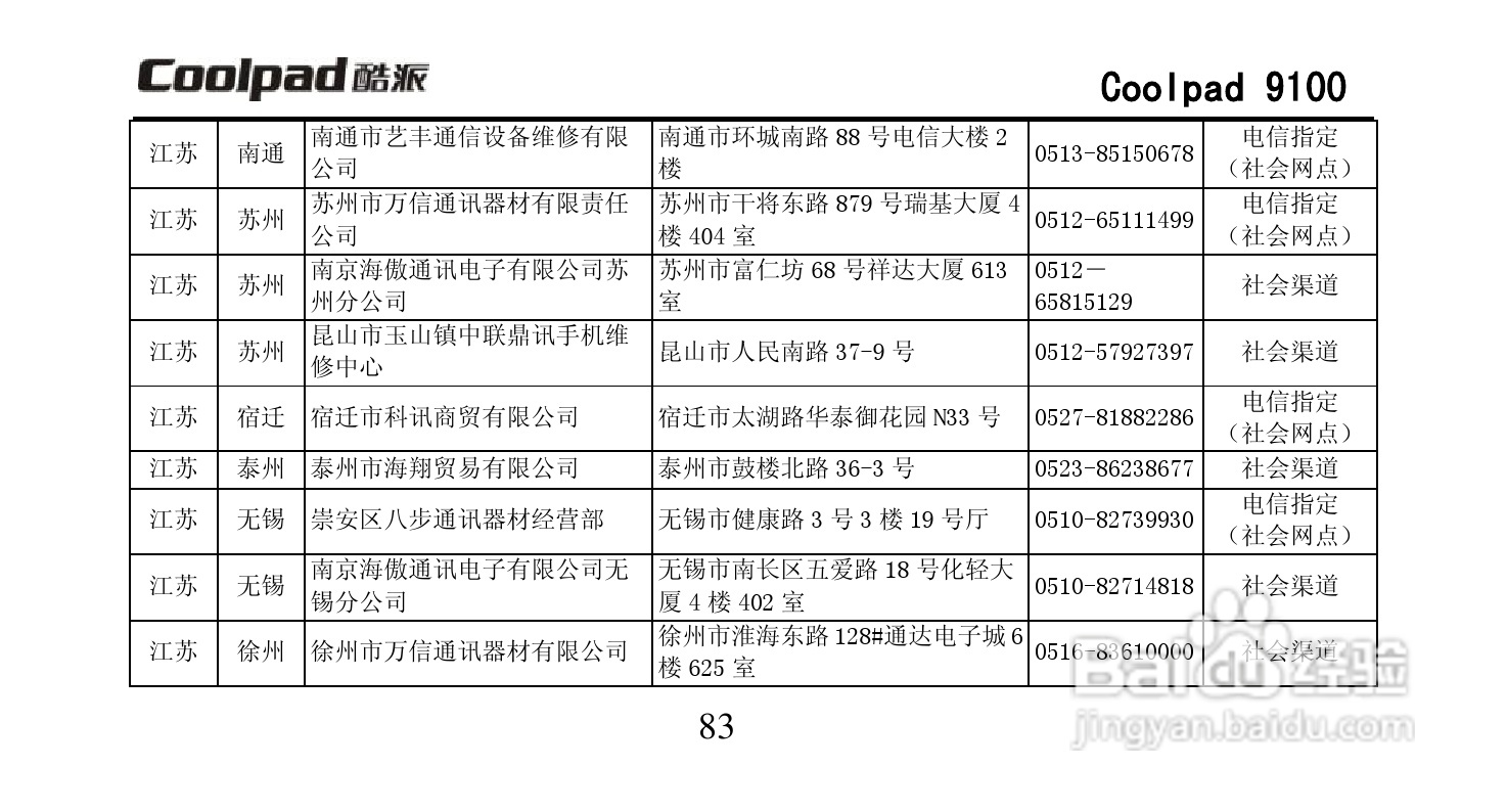 酷派Coolpad 9100手机使用说明书:[10]