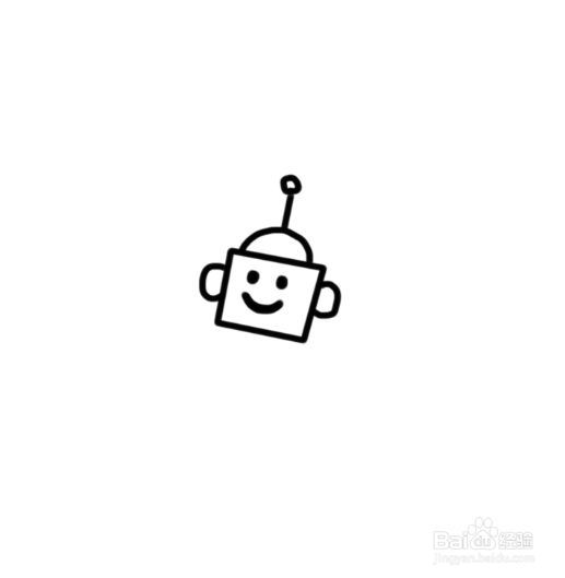 怎么画机器人简笔画