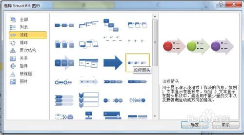 EXCEL怎么用SmartArt建立流程中的流程箭头