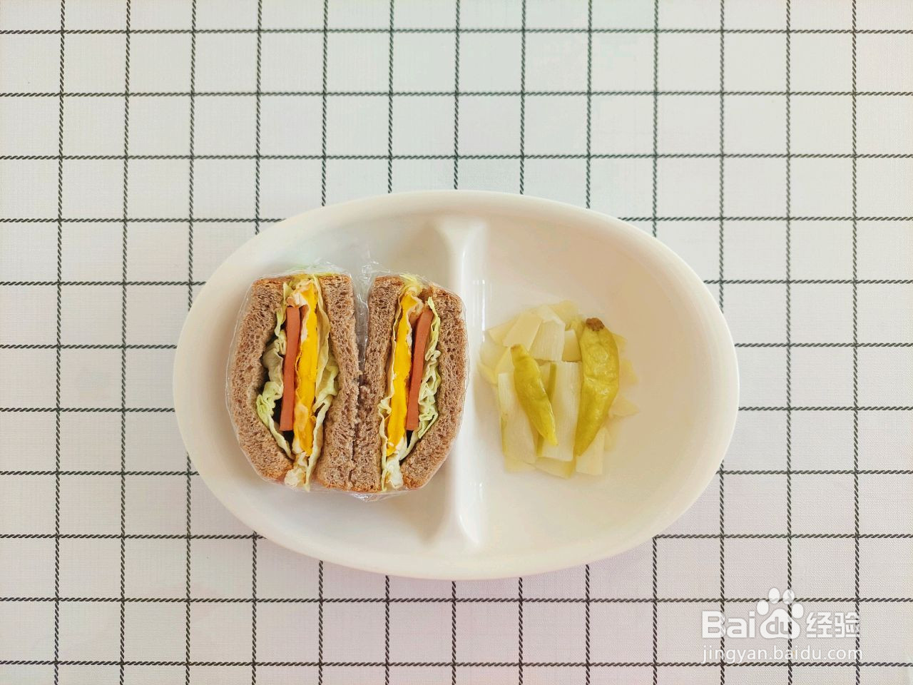 低卡低脂三明治的做法