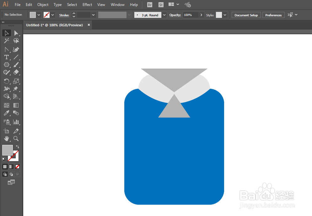 如何用ILLUSTRATOR绘制UI衬衫标识