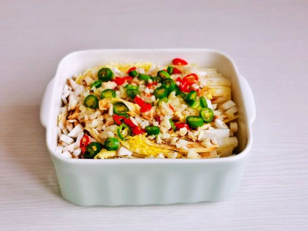 彩椒香菇蒸娃娃菜