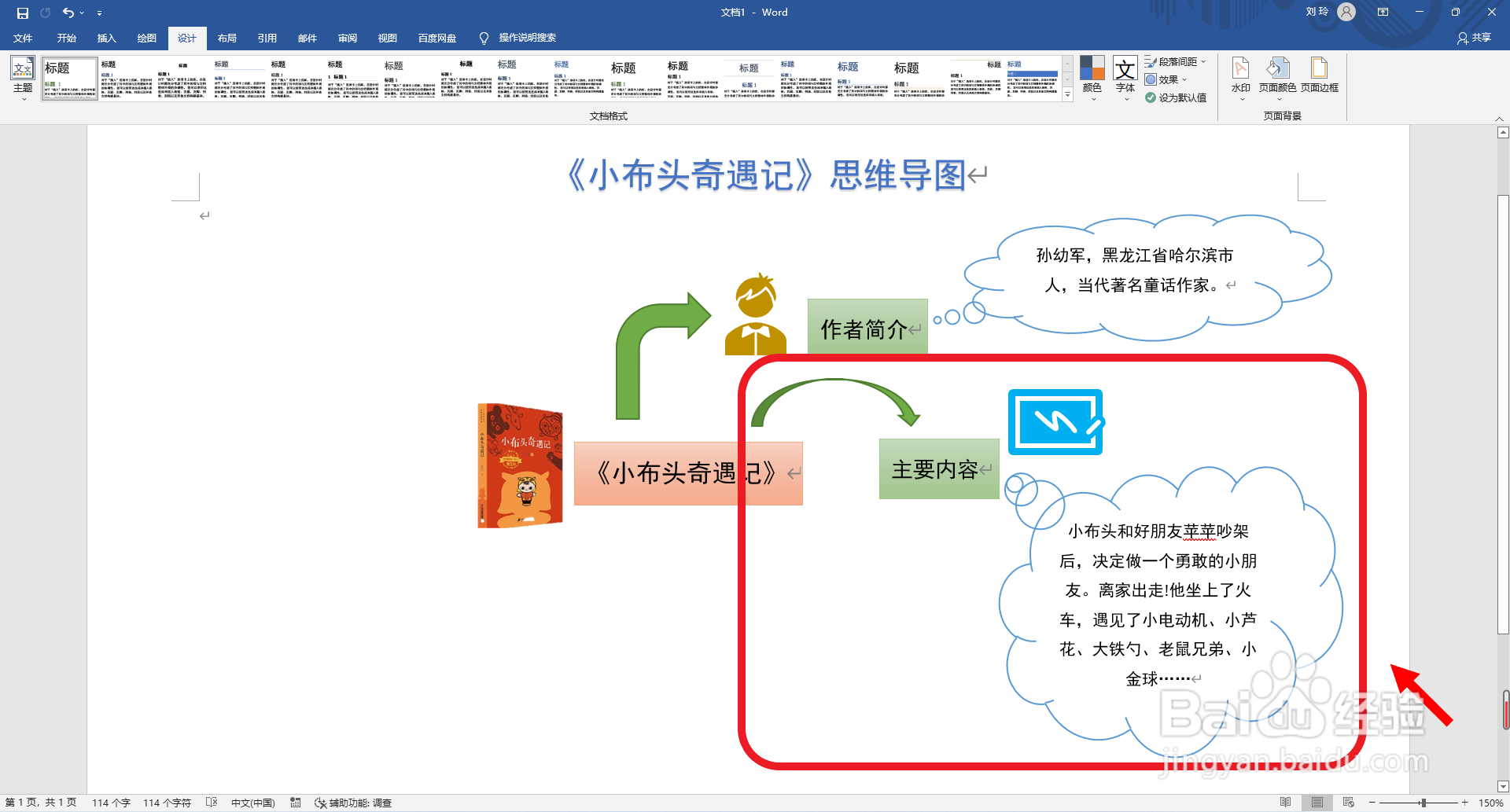《小布头奇遇记》思维导图怎么画?