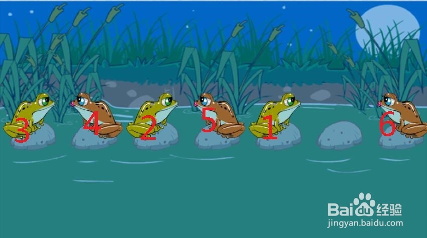 史上最难智力游戏青蛙过河攻略
