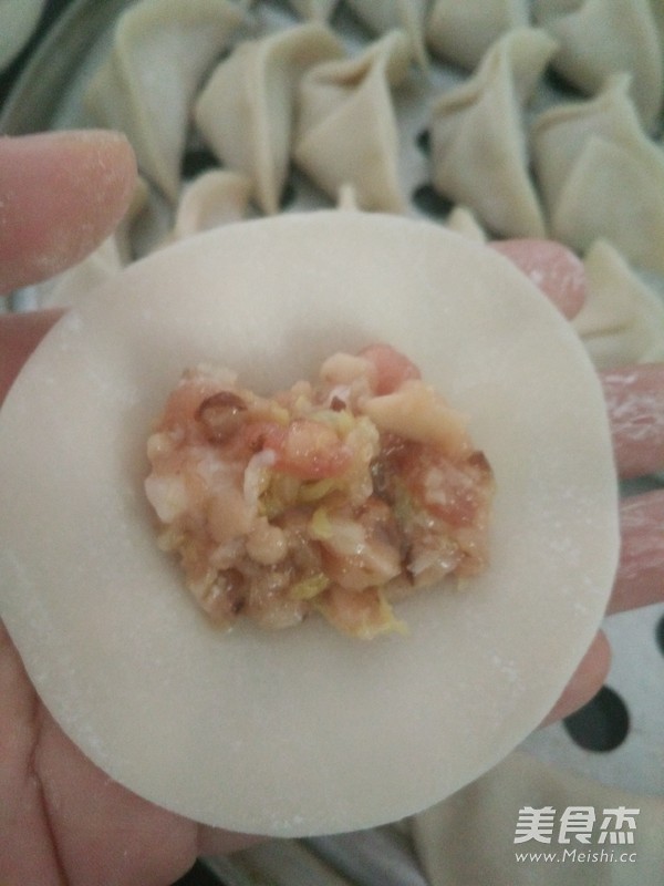 香菇娃娃菜煎饺