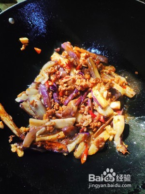 鱼香肉末茄子煲