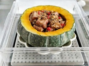 豉香排骨南瓜盅