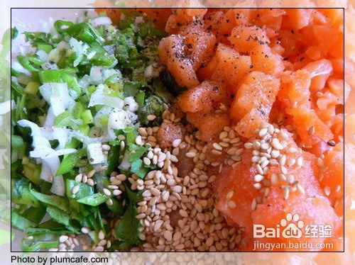 香煎三文鱼饺子的做法