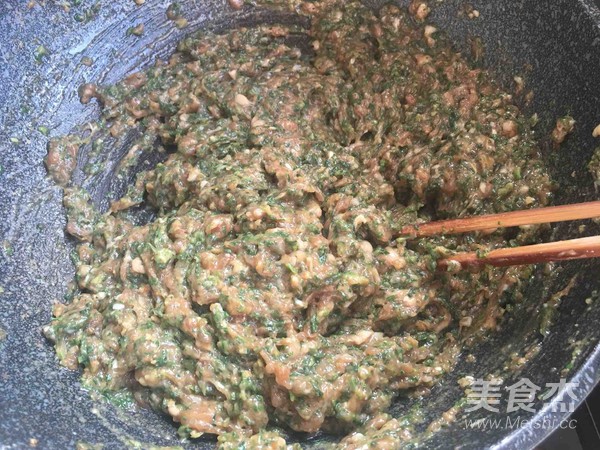 荠菜饺子的做法