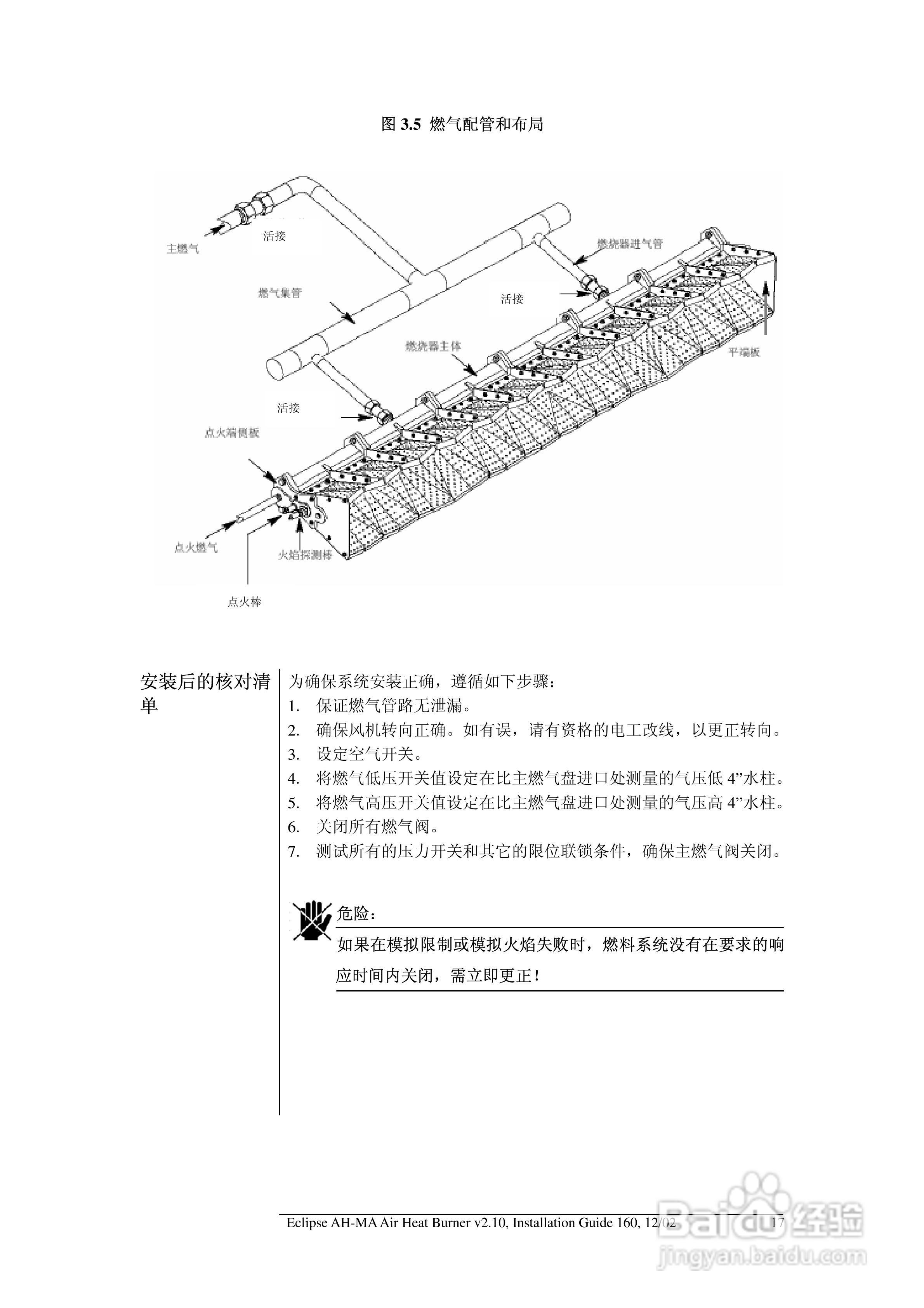 ECLIPSE AirHeat燃烧器AH-MA系列安装说明书:[2]