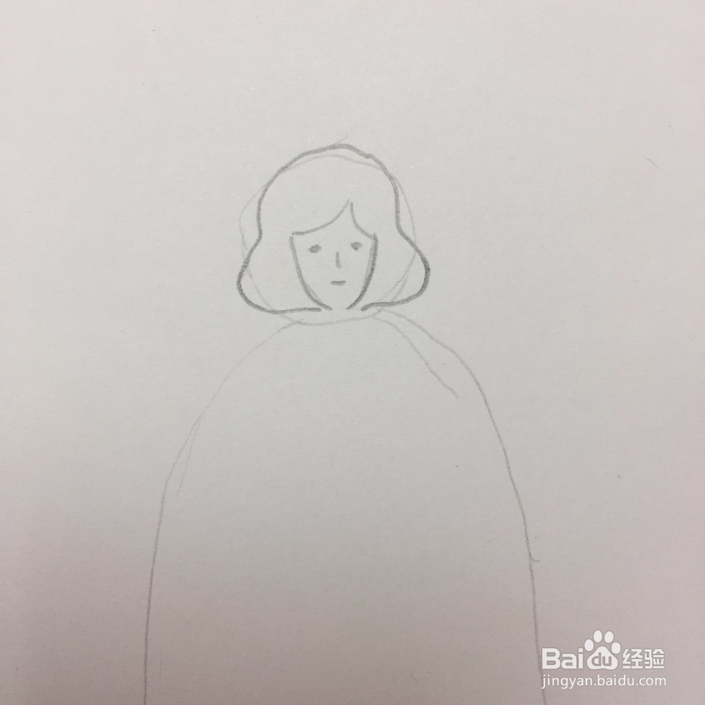 简笔画手绘女孩人物设计教程