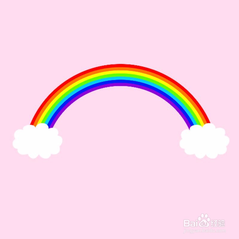 如何用Photoshop画卡通彩虹