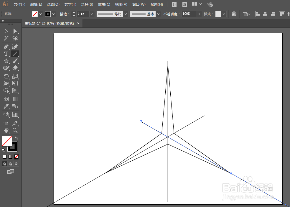 如何用ILLUSTRATOR绘制奔驰LOGO图案