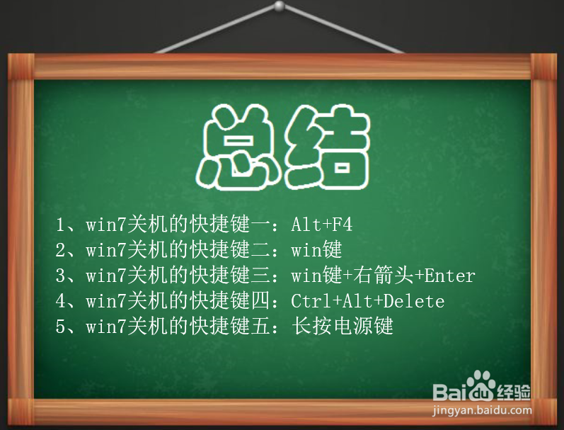 win7关机的快捷键有哪些?