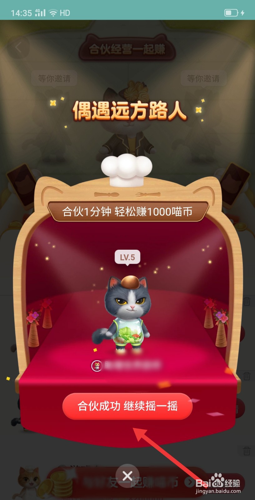 星秀猫怎么合伙赚喵币