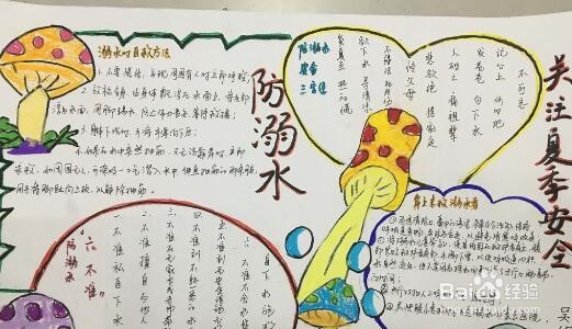 六一儿童节防溺水手抄报