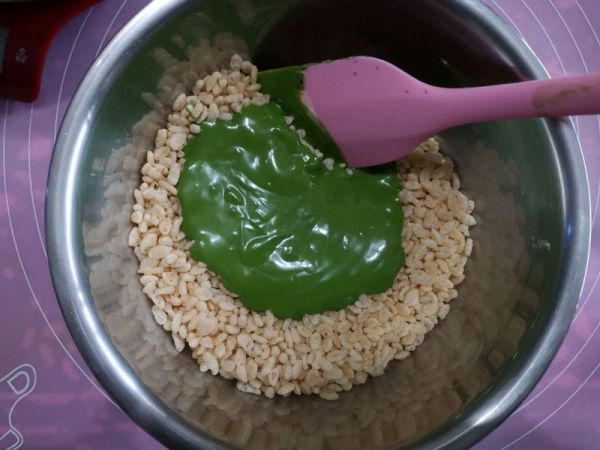 抹茶卜卜米圣诞树#令人羡慕的圣诞大餐#