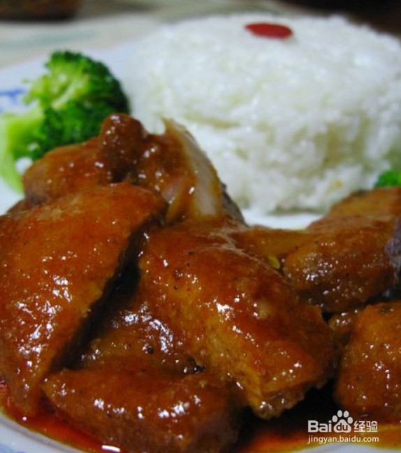 美味吉列猪扒饭
