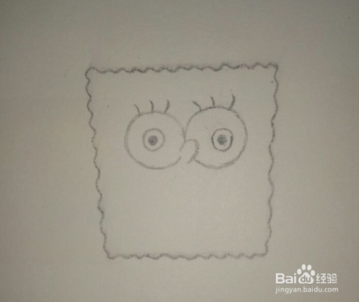 画海绵宝宝的简笔画