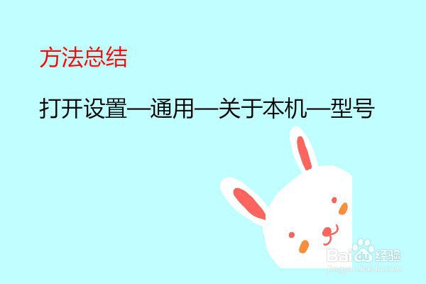 苹果手机怎么看型号