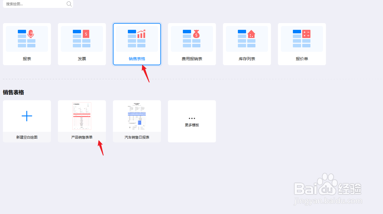 亿图图示如何绘制“产品销售表单”