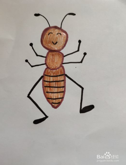 二年级美术画蚂蚁图片
