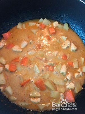 咖喱鸡的制作方法