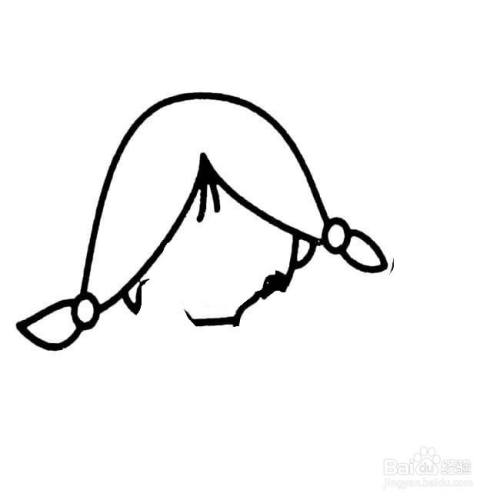 自信的小女孩的画法