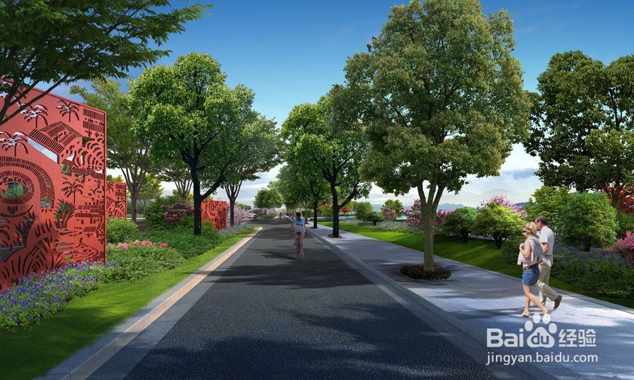 植物造景在道路绿化效果图设计中的应用原则？