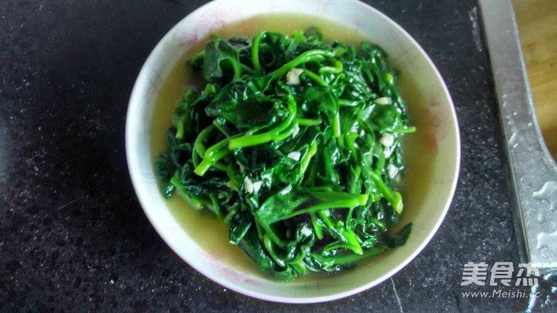 蒜泥木耳菜的做法