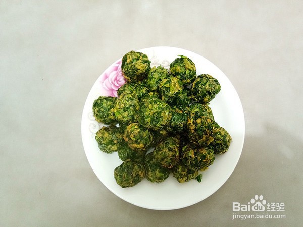 如何制作杂粮茼蒿丸子