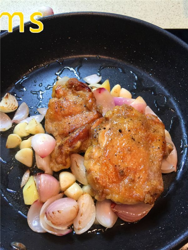 葱香黑胡椒鸡腿