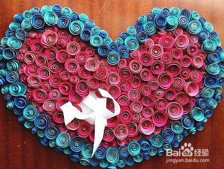 卡纸玫瑰花制作